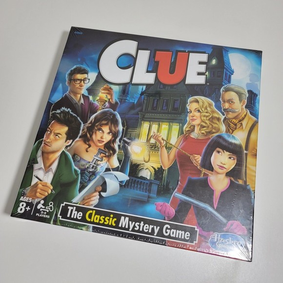Sealed NIB Hasbro Clue The Classic Murder Mystery Mansion Family Board Game - Picture 1 of 3